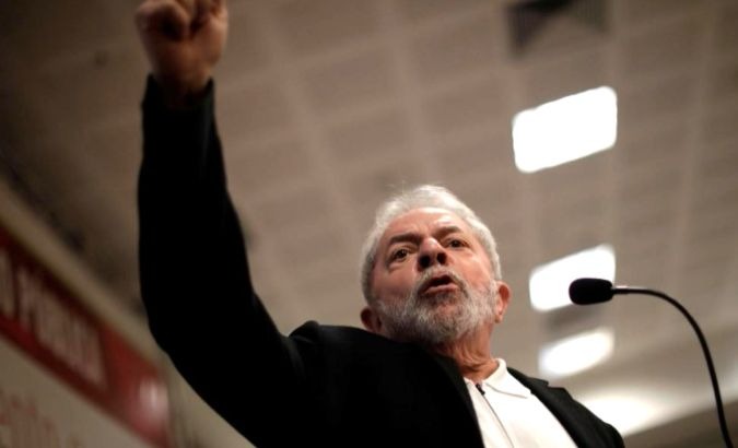 Former Brazilian President Luiz Inacio 'Lula' da Silva, who has denied any wrongdoing in the 