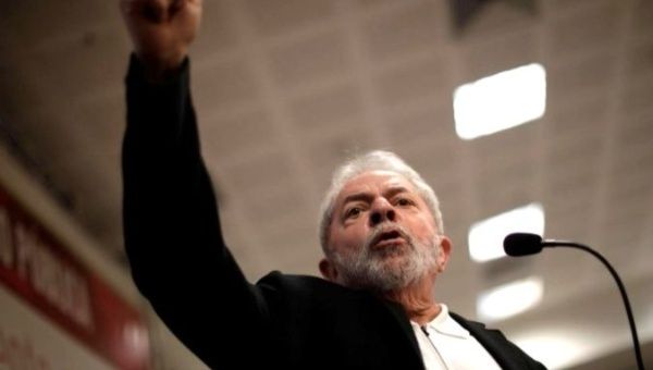 Former Brazilian President Luiz Inacio 'Lula' da Silva, who has denied any wrongdoing in the 
