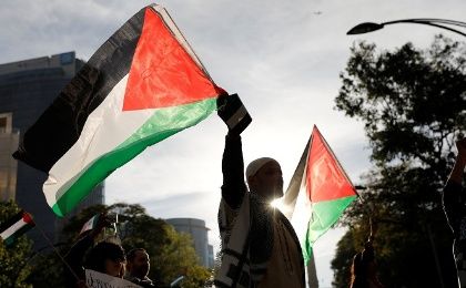 A solidarity march staged in Mexico City after Trump declared his formal recognition of Jerusalem as the Israeli capital