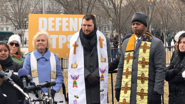 Faith communities are united in support of our Salvadoran TPS holder neighbors, their American children, and members of all immigrant communities under attack.