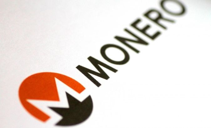 The logo for a cryptocurrency known as the Monero.