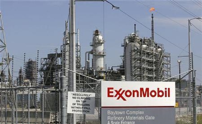 A view of the Exxon Mobil refinery in Baytown, Texas, 2008.