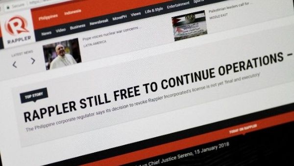 Philippines Securities and Exchange Commission claim that Rappler was circumventing the constitution. 
