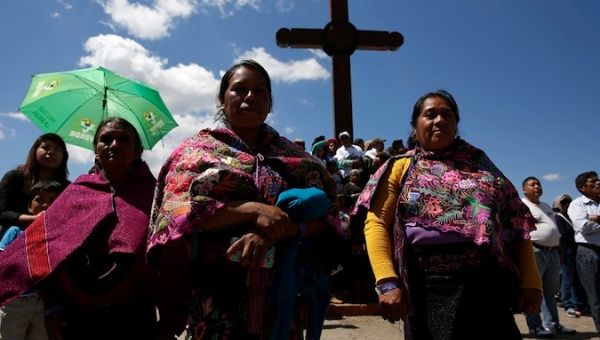 In 1997 the area saw the killing of 45 Indigenous people by paramilitaries, including pregnant women and children, in the Acteal community in Chiapas, Mexico.