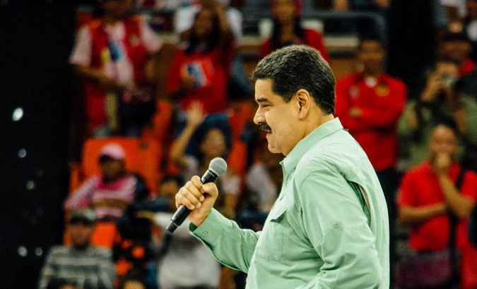 President Maduro addresses Venezuelan youth.