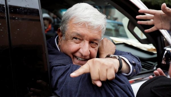 Mexican presidential pre-candidate Andres Manuel Lopez Obrador of the National Regeneration Movement (Morena).