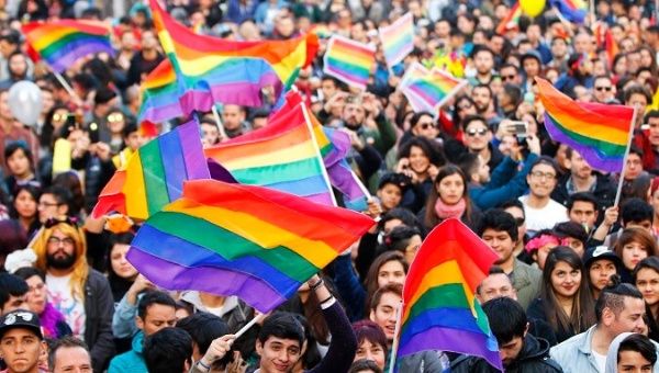 Thousands join Santiago's yearly Pride Parade.