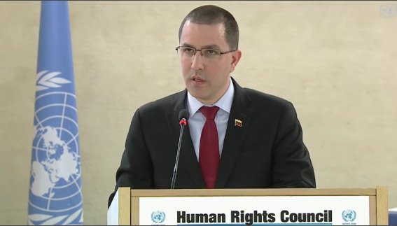 Venezuela's Foreign Minister Jorge Arreaza called for solidarity against interventionism.