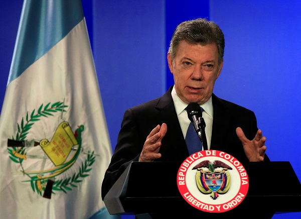 Earlier, Santos said the ELN's promised ceasefire 