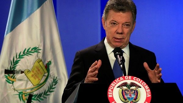 Earlier, Santos said the ELN's promised ceasefire 