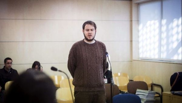 Catalan rapper Pablo Hasel insisted his Twitter posts are 
