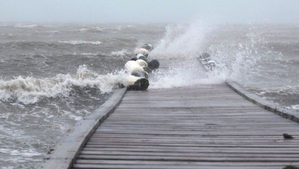 Several docks and sections of a boatyard in Catano were damaged. 