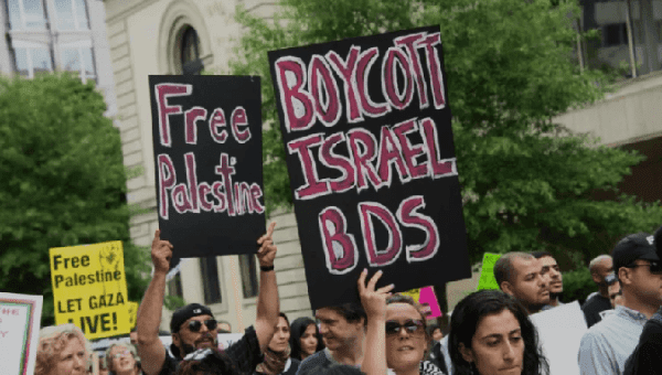 Thousands demonstrate in Washington against Israel's attack on Gaza in 2014.