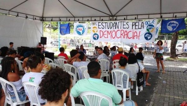 An event held at this year's World Social Forum in Salvador, Brazil.
