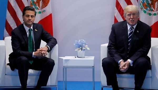 Mexican President Enrique Peña Nieto and his U.S. counterpart Donald Trump