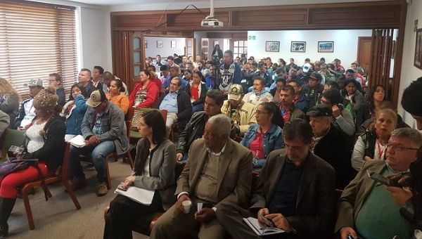 The first national meeting of the Territorial Spaces of Training and Reincorporation (ETCR) in Bogota.