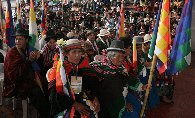 Indigenous Campesino leaders during the 2008 Peoples' Summit.