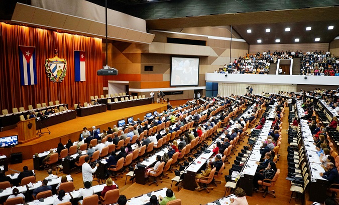 A session of the National Assembly takes place in Havana, Cuba, April 18, 2018.