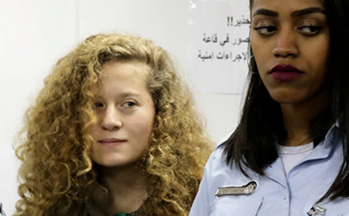 Ahed Tamimi was arrested on Dec. 19 after a video of her slapping two Israeli soldiers outside her home in the occupied West Bank village of Nabi Saleh