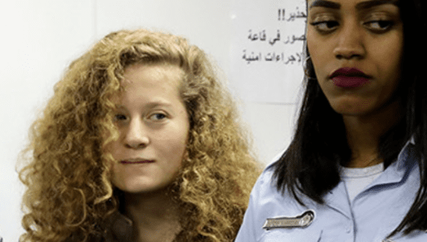 Ahed Tamimi was arrested on Dec. 19 after a video of her slapping two Israeli soldiers outside her home in the occupied West Bank village of Nabi Saleh