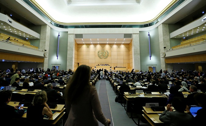 Overview of the 2nd Preparatory session of the 2020 Non Proliferation Treaty (NPT) Review Conference at the United Nations in Geneva, Switzerland April 23, 2018.