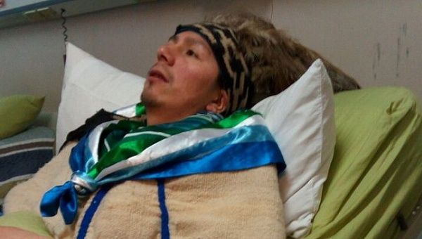 Machi Celestino Cordova's life at risk after more than 100 days of hunger strike.