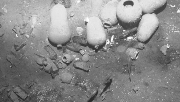 Artifacts found in the wreckage of the 18th-century Spanish galleon San Jose, off the coast of Colombia.