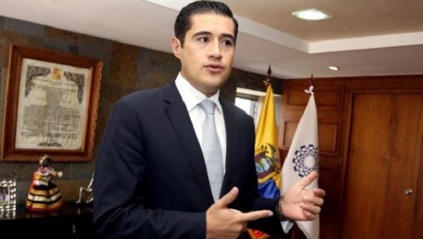 Richard Martinez, Ecuador's new economics and finance minister.