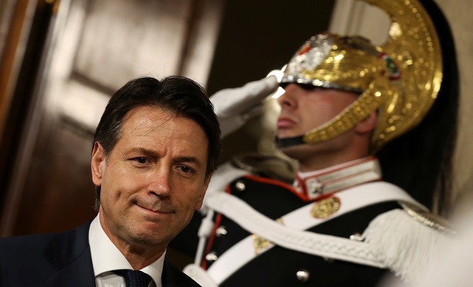 Italy's Prime Minister-designate Conte leaves after a meeting with the Italian President Sergio Mattarella at the Quirinal Palace in Rome, Italy, May 27, 2018.