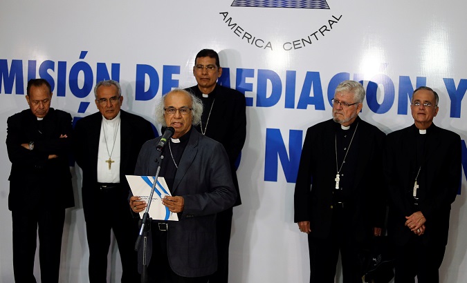 The catholic church is attempting to secure a peaceful resolution to Nicaragua's political crisis.