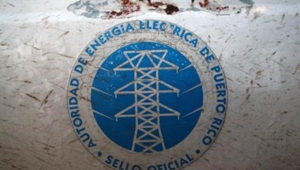 The logo of the Puerto Rico Electric Power Authority (PREPA) is seen in Dorado, Puerto Rico January 22, 2018. 