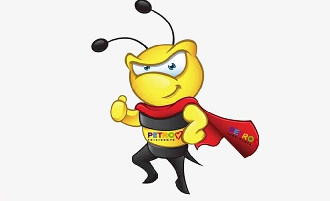 Colombia's Petro Has New Campaign Logo: Superhero Worker Bee