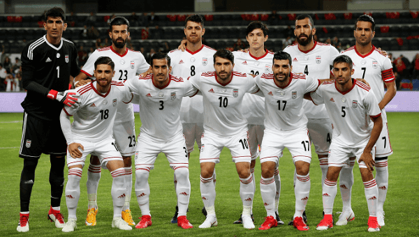 Iran's national team at a friendly match with Turkey on May 28. 