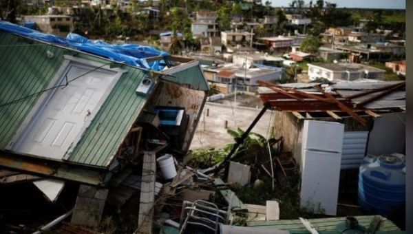 Damage and destruction in Puerto Rico after the passing of Hurricane Maria.