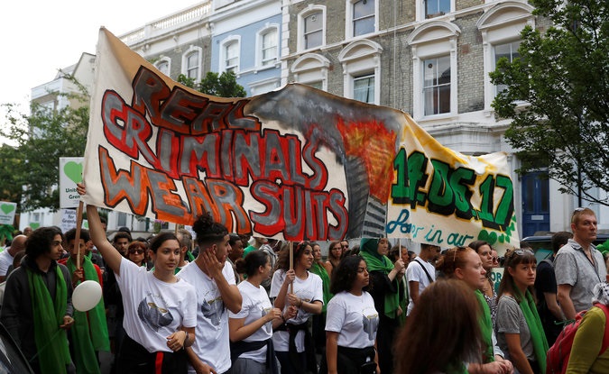 London: 'Silent March' Marks Grenfell Tower Fire Anniversary