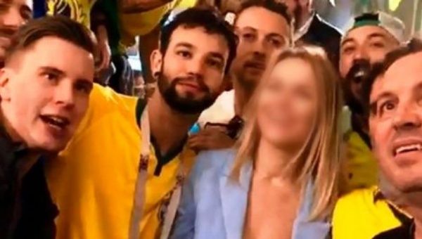 At least four videos involving Brazilian football fans attending this year's World Cup have surfaced. 