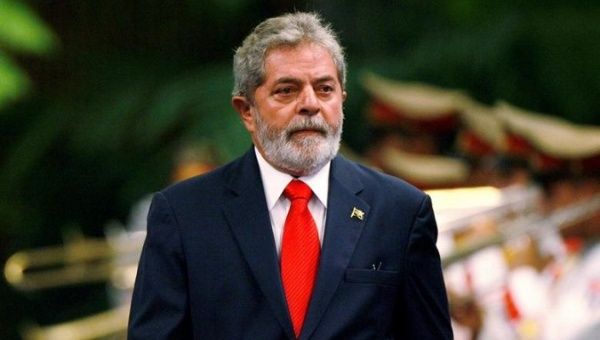 Former President of Brazil Luiz Inacio Lula da Silva, when he was still acting president.