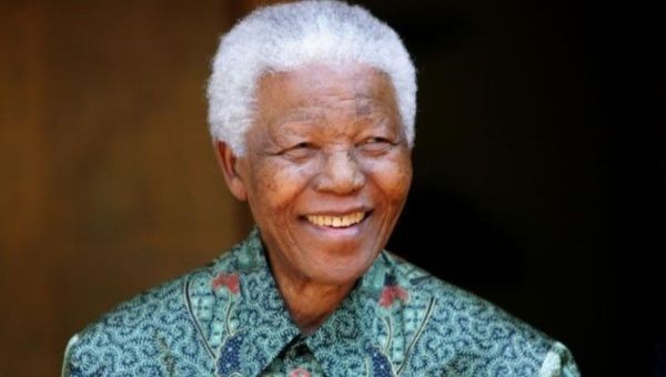 Former South African President and anti-apartheid fighter, Nelson Mandela.