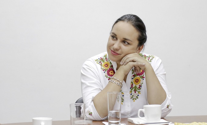 Former Ecuadorean National Assembly leader, Gabriela Rivadeneira.