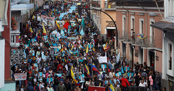 Ecuadoreans March Against Political Persecution, Neoliberal Reforms