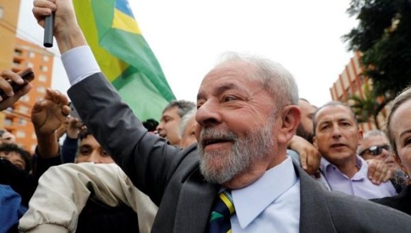 Former Brazilian President Luiz Inacio Lula da Silva arrives at Federal Justice for a testimony in Curitiba, Brazil, May 10, 2017.