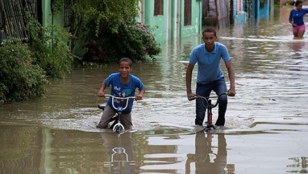 Many parts of the Dominican Republic are suffering from heavy flooding after the first storm of the 2018 hurricane season.