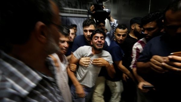 Brother of one of the Palestinian teens killed Saturday during Israel's latest airstrikes.