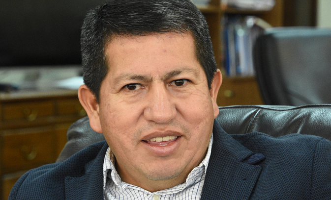 Bolivia's Minister of Hydrocarbons, Luis Alberto Sanchez