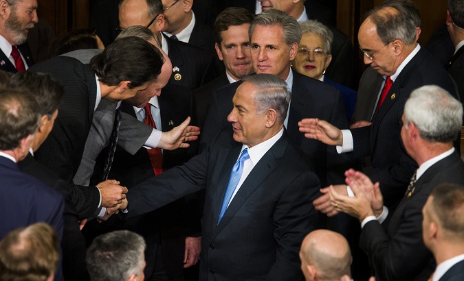 Israeli Prime Minister Benjamin Netanyahu at a joint meeting of U.S. Congress in Washington, D.C., March 2015.