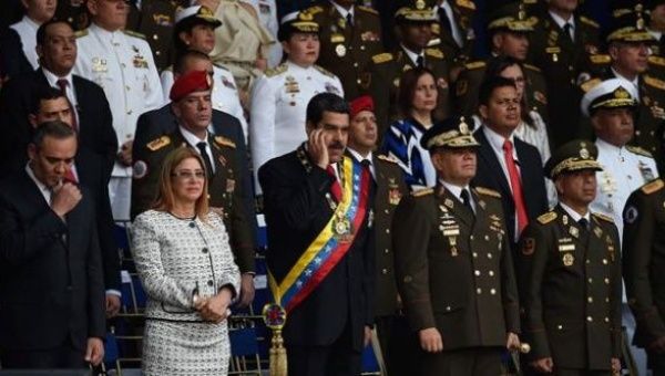 Venezuela's President Nicolas Maduro has survived an apparent attack on his life during a military parade.