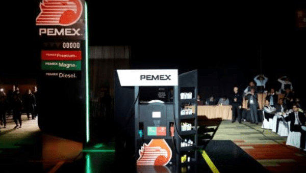 A new image for Pemex gas stations is presented during the launch of a new franchise and commercial strategy by Pemex, in Mexico. August 2017