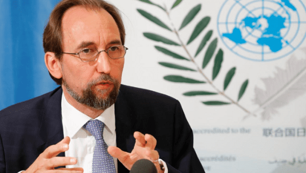 Zeid Ra'ad al-Hussein, outgoing United Nations High Commissioner for Human Rights, in Geneva, Switzerland, August 29, 2018.