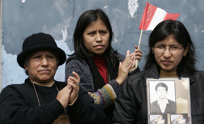 Peru's Ministry of Justice estimated over 20,000 people were disappeared between 1980 - 2000.