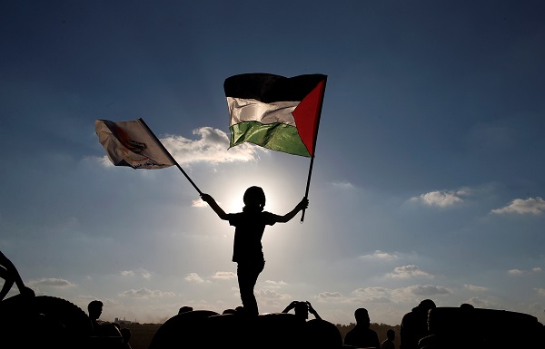 A protest calling for lifting the Israeli blockade on Gaza and demanding Palestinians' right to return, September 14, 2018.